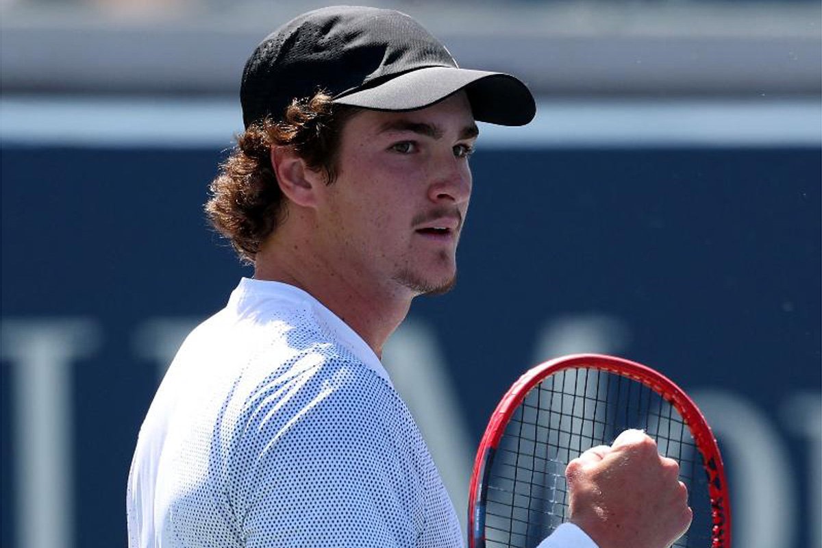 João Fonseca, promessa do tênis brasileiro (foto: Al Bello/Getty Images/AFP)