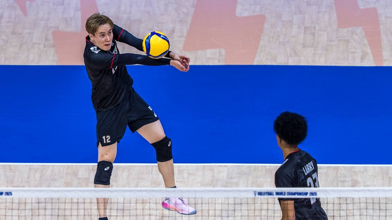 Jogadores do Japão no Mundial Masculino de Vôlei (foto: Divulgação/FIVB)
