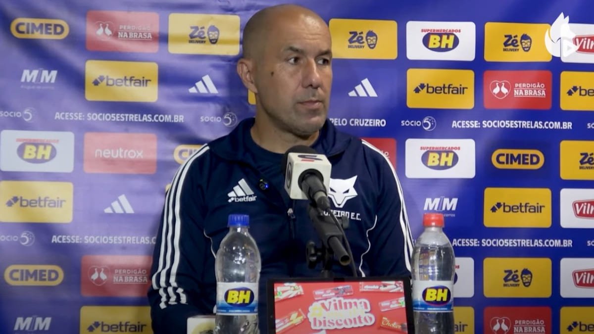 Leonardo Jardim comanda o Cruzeiro desde fevereiro de 2025 (foto: Reprodução/TV Cruzeiro)