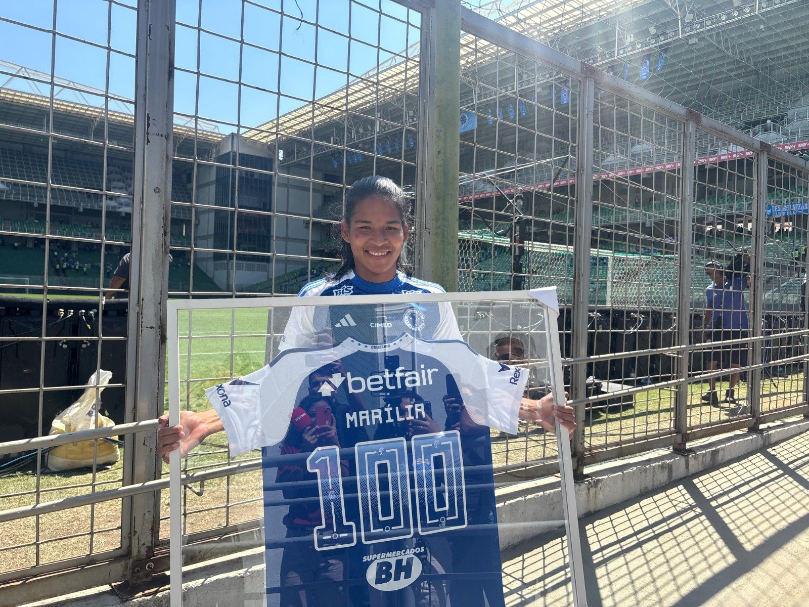 Atacante Marília completou 100 jogos pelo Cruzeiro - (foto: Sofia Cunha/No Ataque)