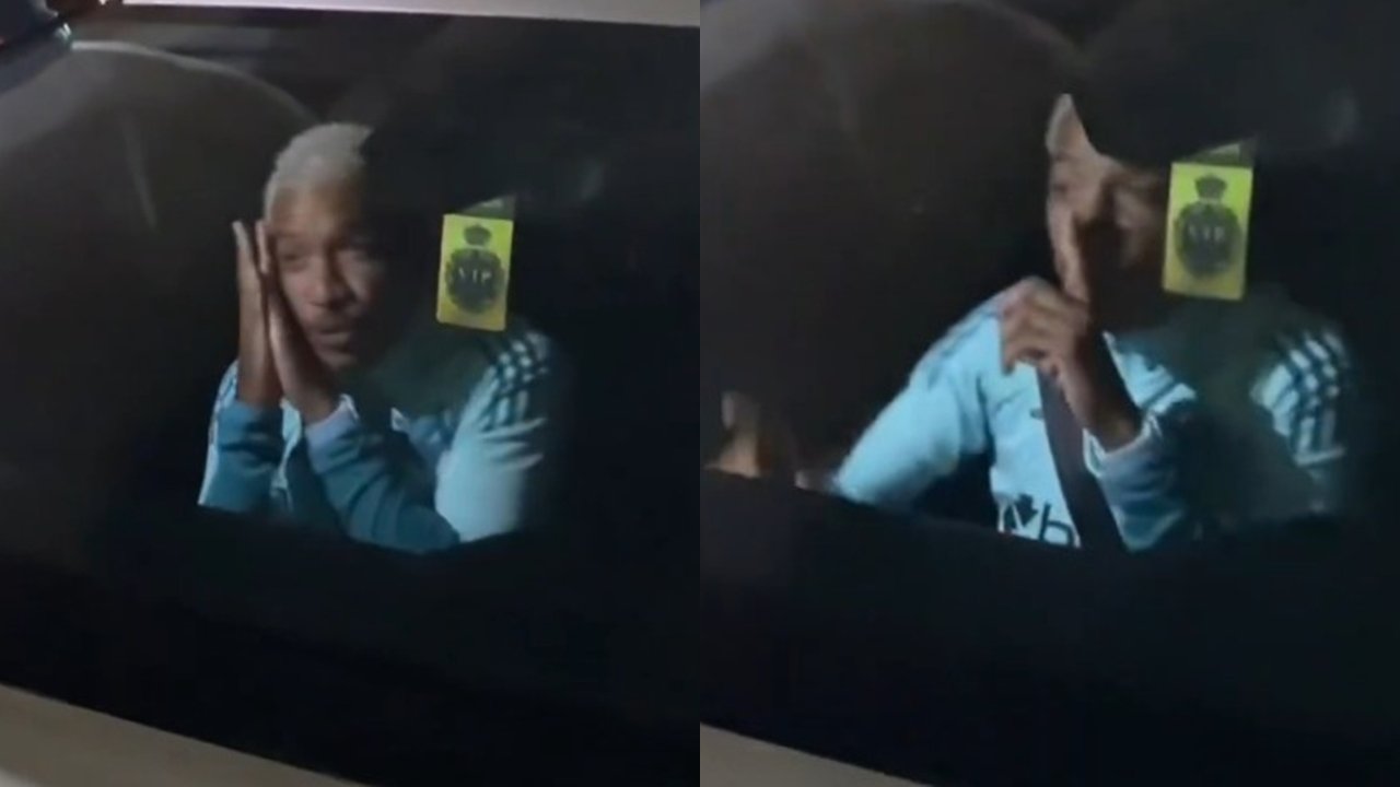 Torcedores do Cruzeiro cantaram música de ninar para filho de Matheus Pereira (foto: Reprodução)