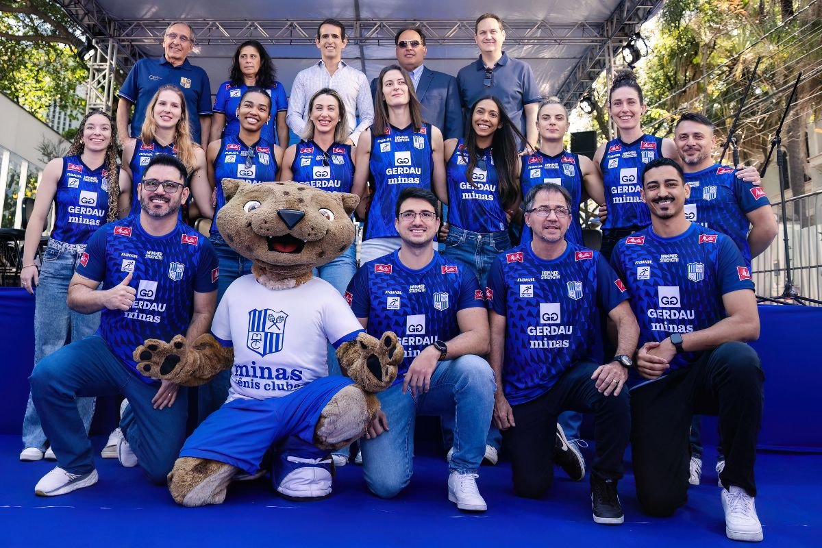 Elenco de vôlei feminino do Minas para 2025/26 (foto: Hedgard Moraes/MTC)