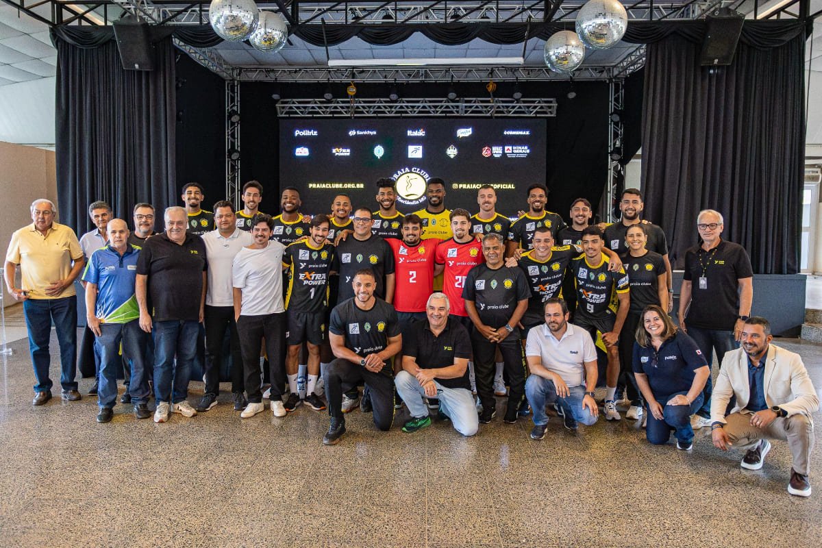 Praia Clube/Uberlândia Vôlei se apresenta oficialmente (foto: Bruno Cunha/Praia Clube)
