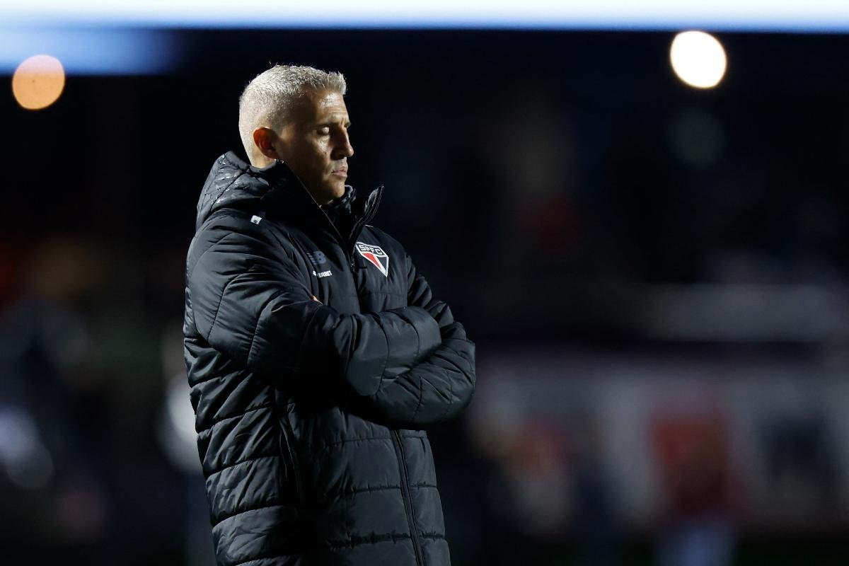 Hernán Crespo, técnico do São Paulo (foto: Miguel SCHINCARIOL / AFP)