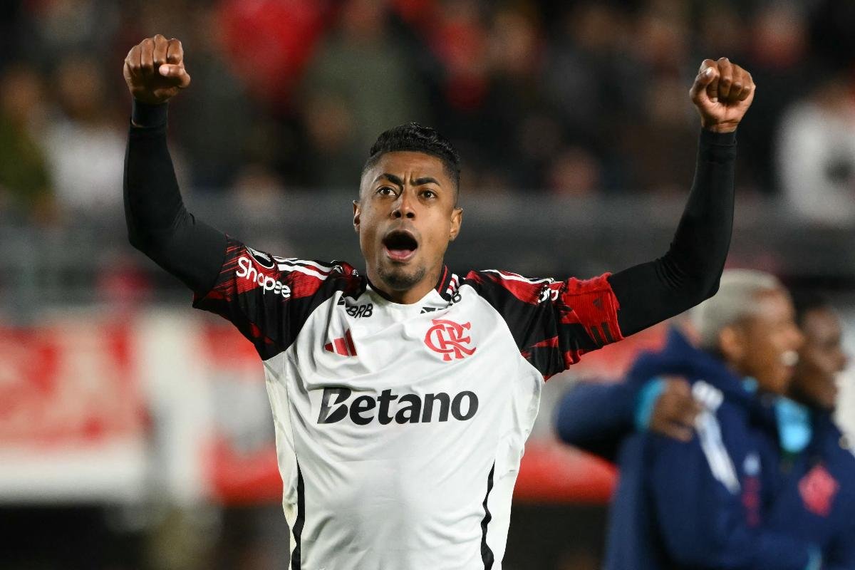 Bruno Henrique, atacante do Flamengo (foto: Luis Robayo/AFP)
