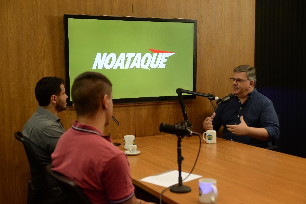 Marcelo Claudino em entrevista aos jornalistas Ailton do Vale e Rafael Arruda - (foto: Túlio Santos/EM D.A Press)