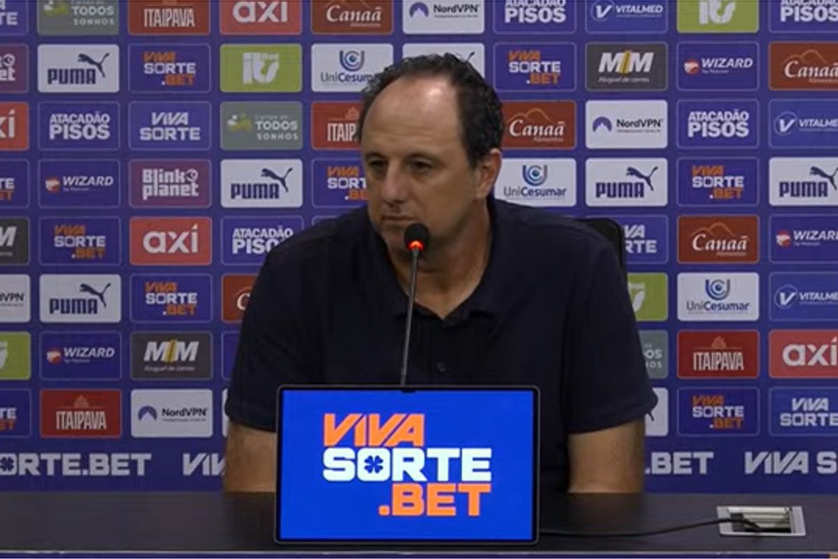 Rogério Ceni, técnico do Bahia (foto: Reprodução/TV Bahêa)