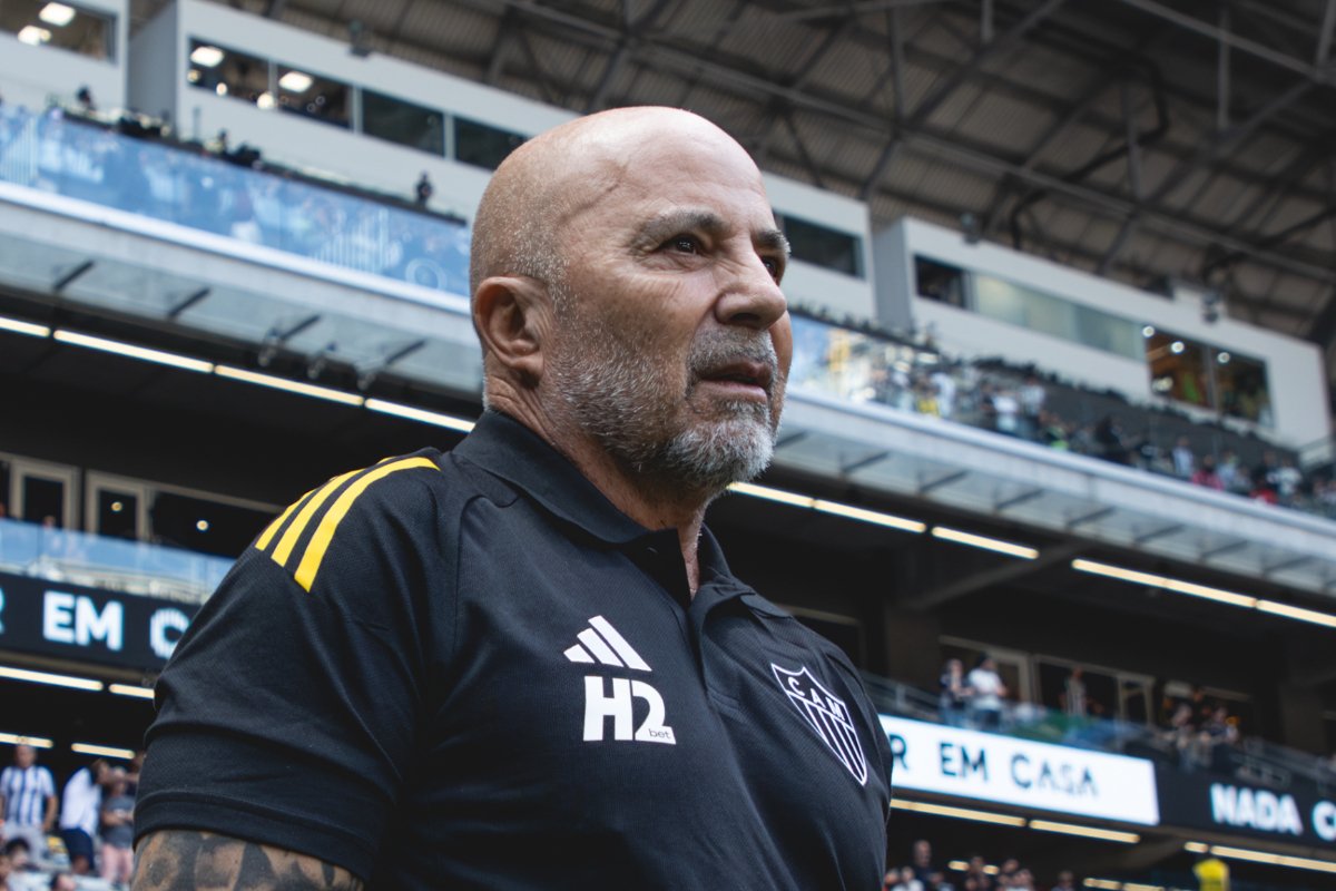 Sampaoli, técnico do Atlético (foto: Pedro Souza/Atlético)