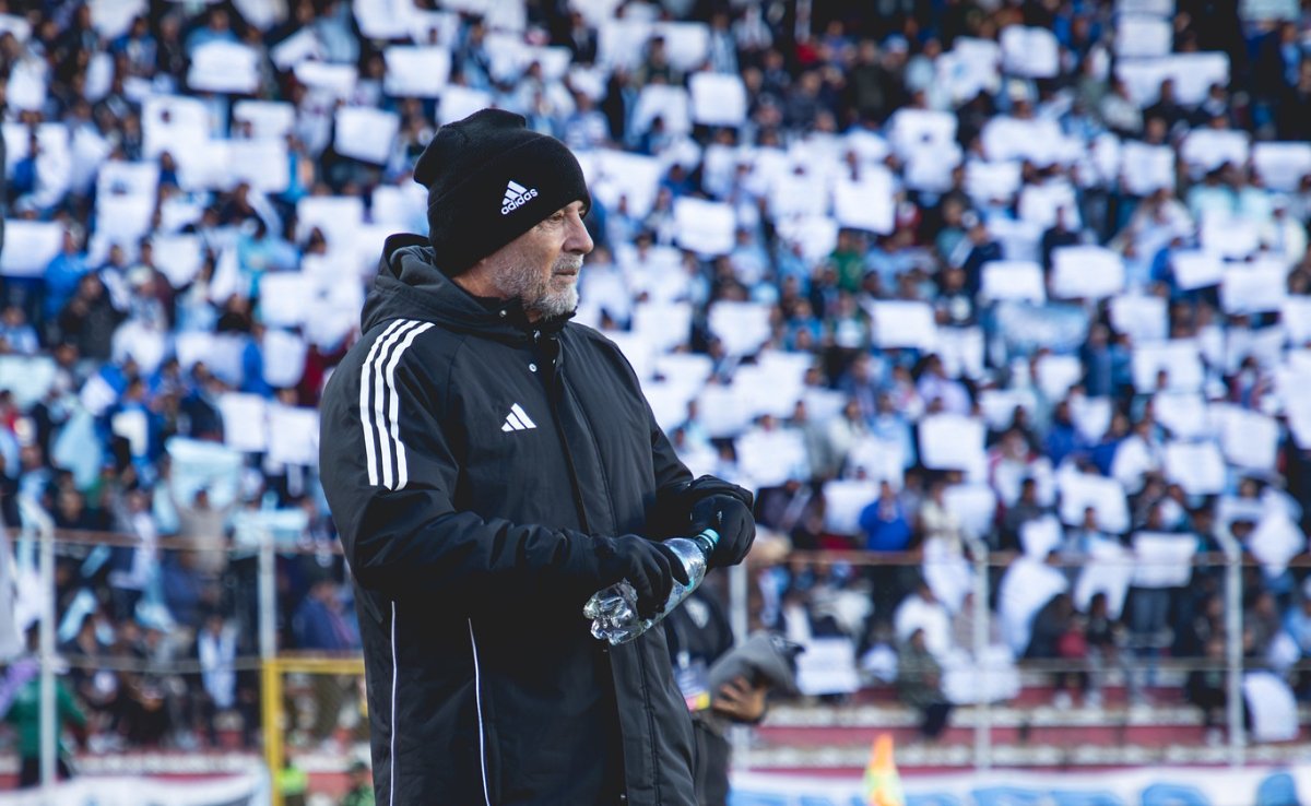 Jorge Sampaoli, técnico do Atlético, antes de jogo contra o Bolívar pela Sul-Americana (foto: Pedro Souza/Atlético)