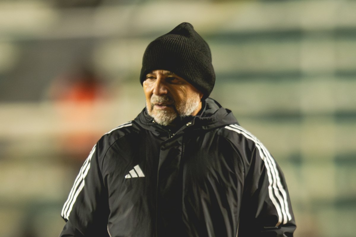 Sampaoli durante Bolívar x Atlético (foto: Pedro Souza/Atlético)