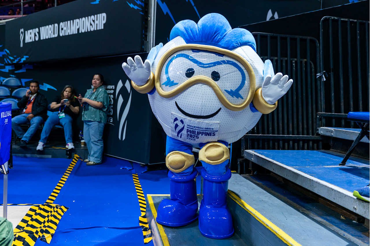 Mascote do Mundial Masculino de Vôlei, nas Filipinas (foto: FIVB)