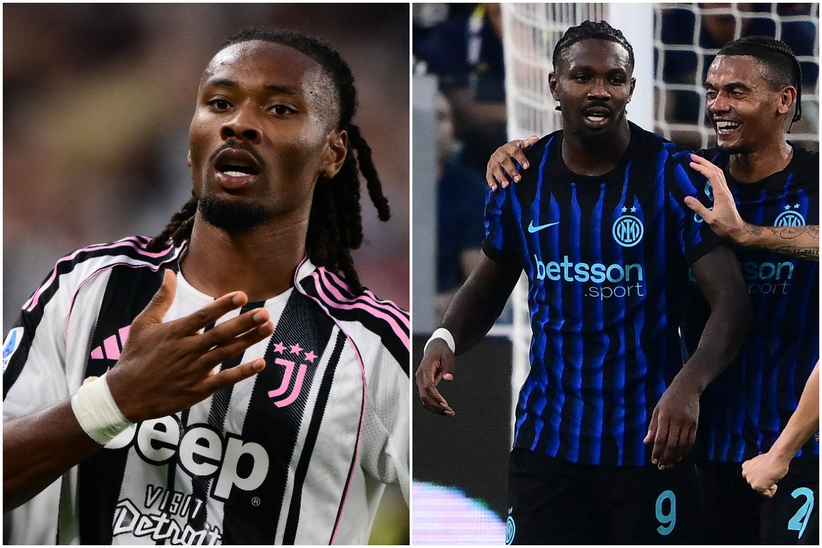 Filhos do ex-zagueiro Lillian Thuram balançaram as redes no clássico (foto: MARCO BERTORELLO / AFP)