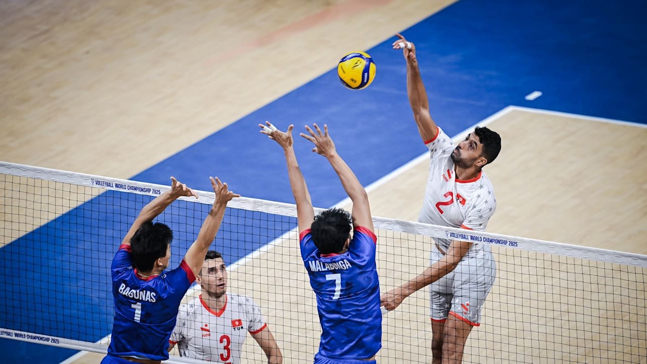 Lance da vitória da Tunísia sobre as Filipinas (foto: Divulgação/FIVB)