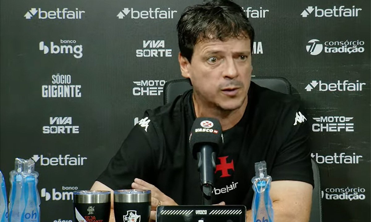 Fernando Diniz, técnico do Vasco (foto: Vasco TV)