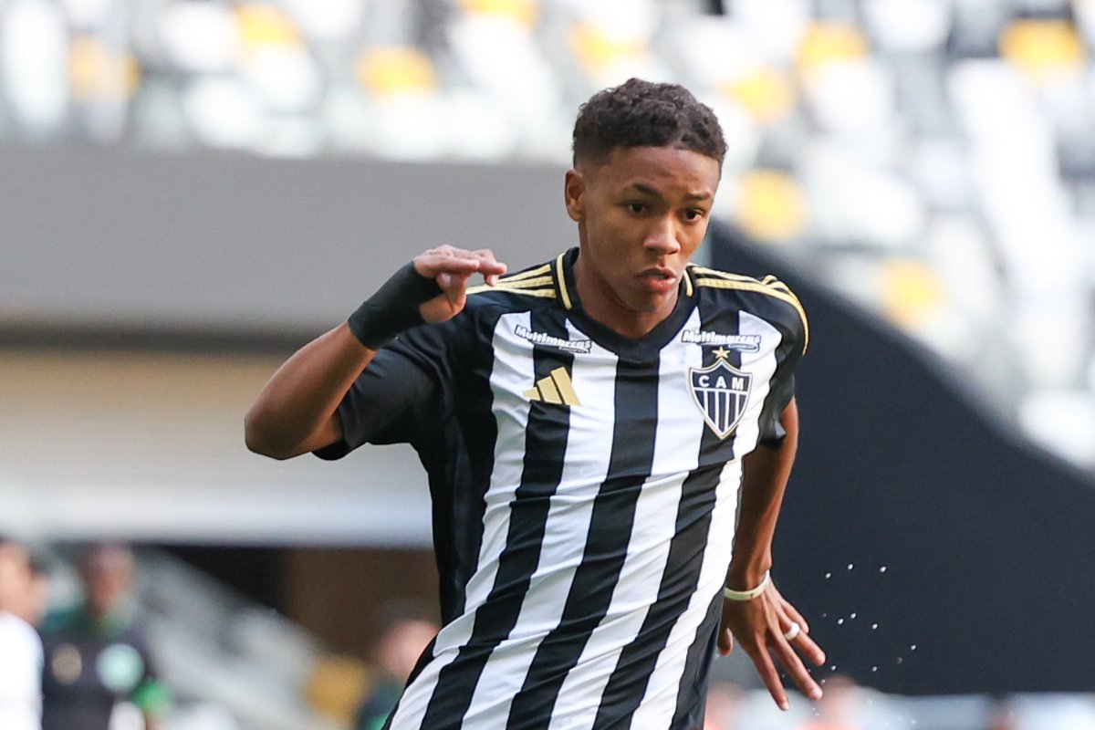 Gabriel Veneno durante jogo pelo Atlético na base (foto: Daniela Veiga/Atlético)