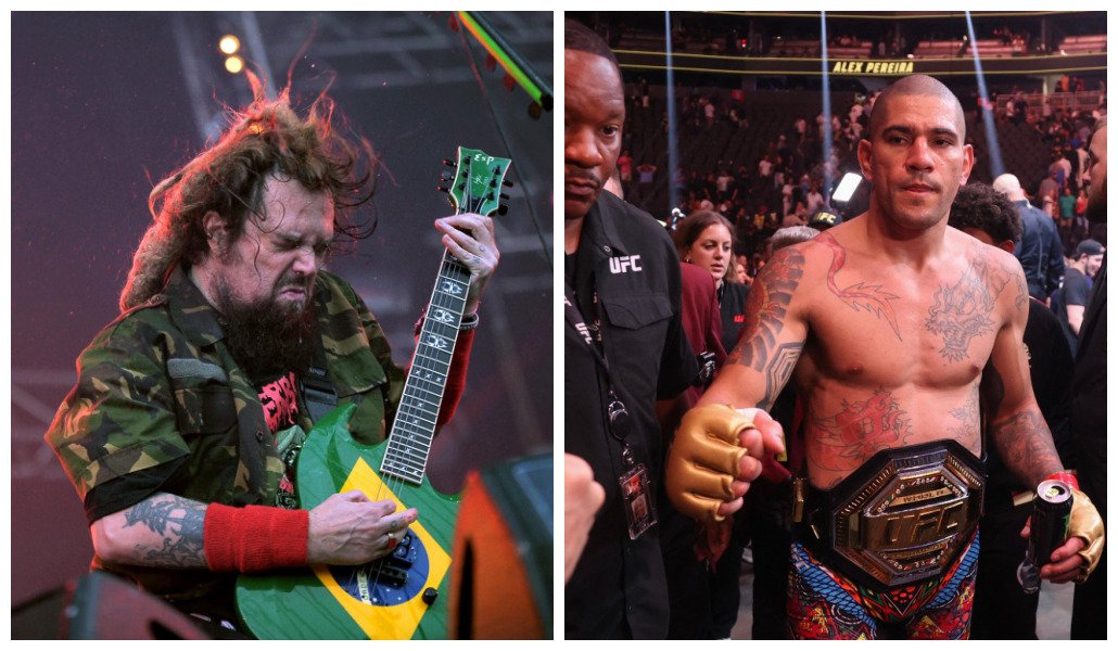 Cavalera e Poatan (foto: Montagem de fotos: AFP PHOTO / JEFF PACHOUD e Ian Maule/Getty Images/AFP)