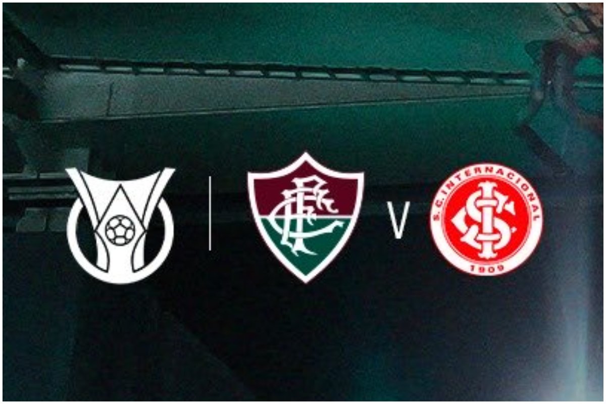 Escudo do Campeonato Brasileiro seguido dos escudos do Fluminense e Internacional (foto: Divulgação/Fluminense)