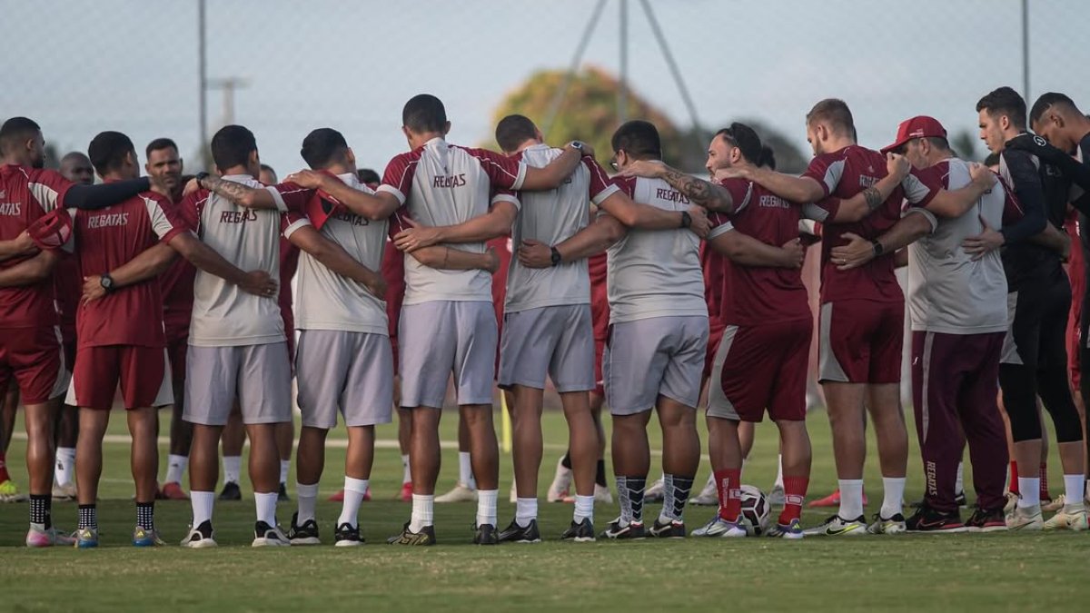 Time do CRB em centro de treinamento (foto: Francisco Cedrim Fotografia / Reprodução CRB)