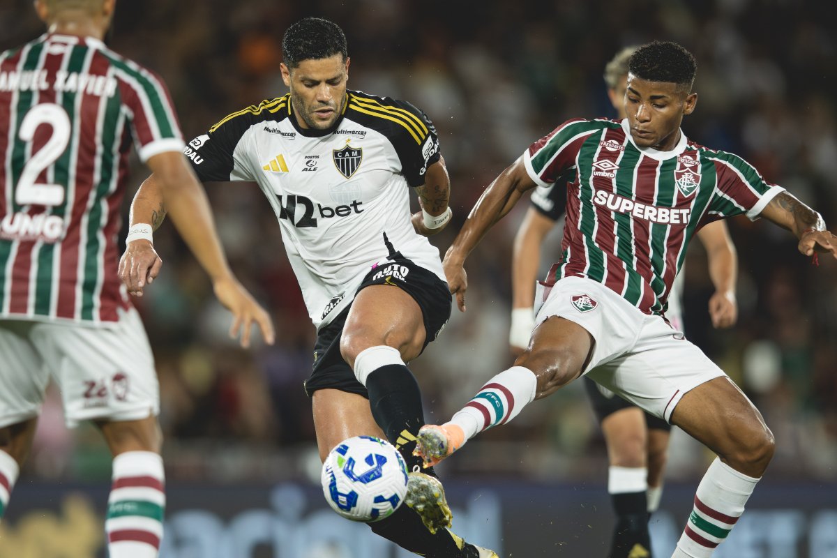 Hulk, atacante do Atlético, durante duelo com Fluminense (foto: Pedro Souza/Atlético)