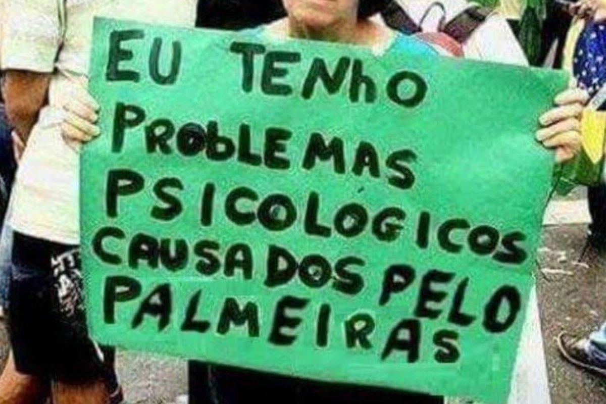 Meme publicado nas redes socias após derrota do Palmeiras para a LDU (foto: Reprodução)