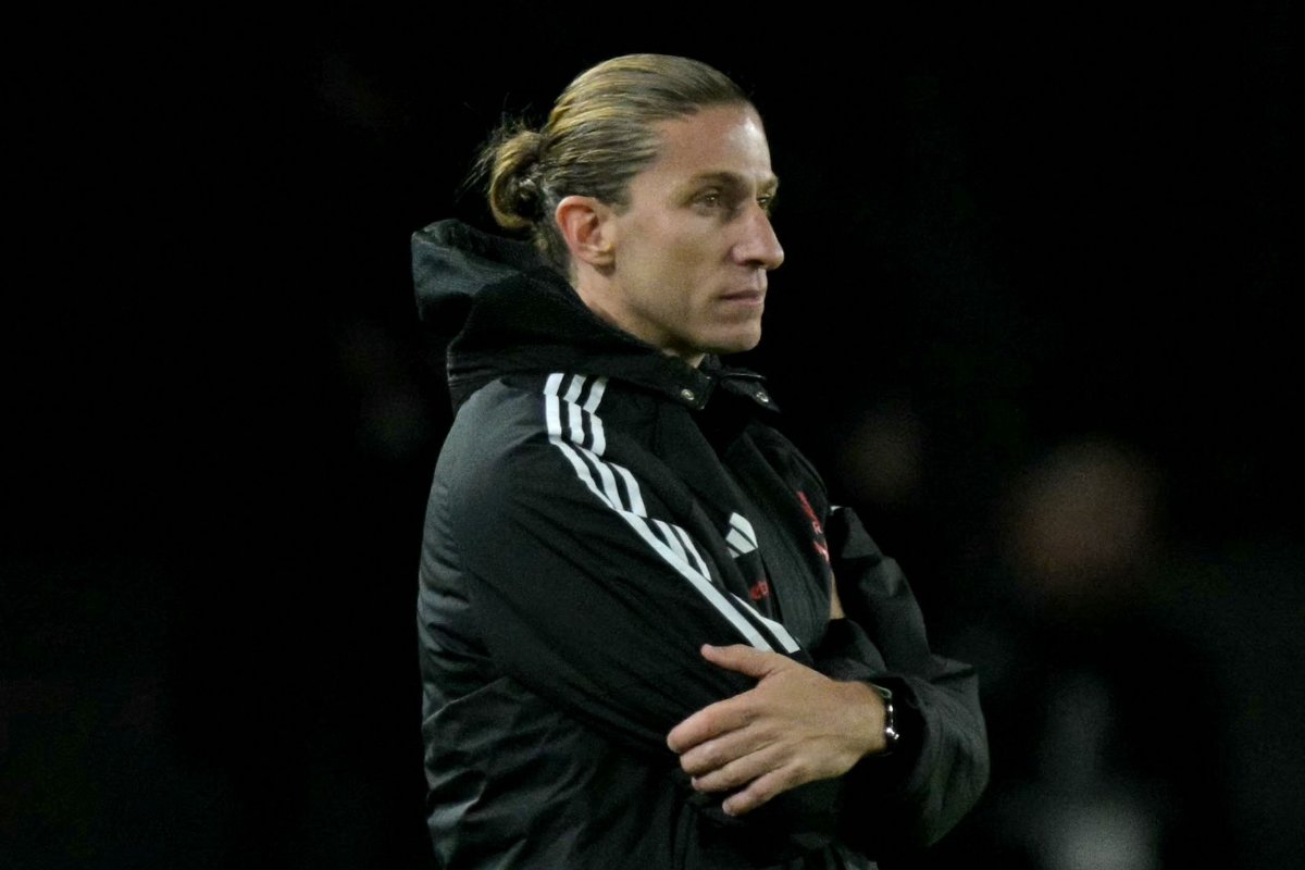 Filipe Luís, técnico do Flamengo (foto: JUAN MABROMATA/AFP)