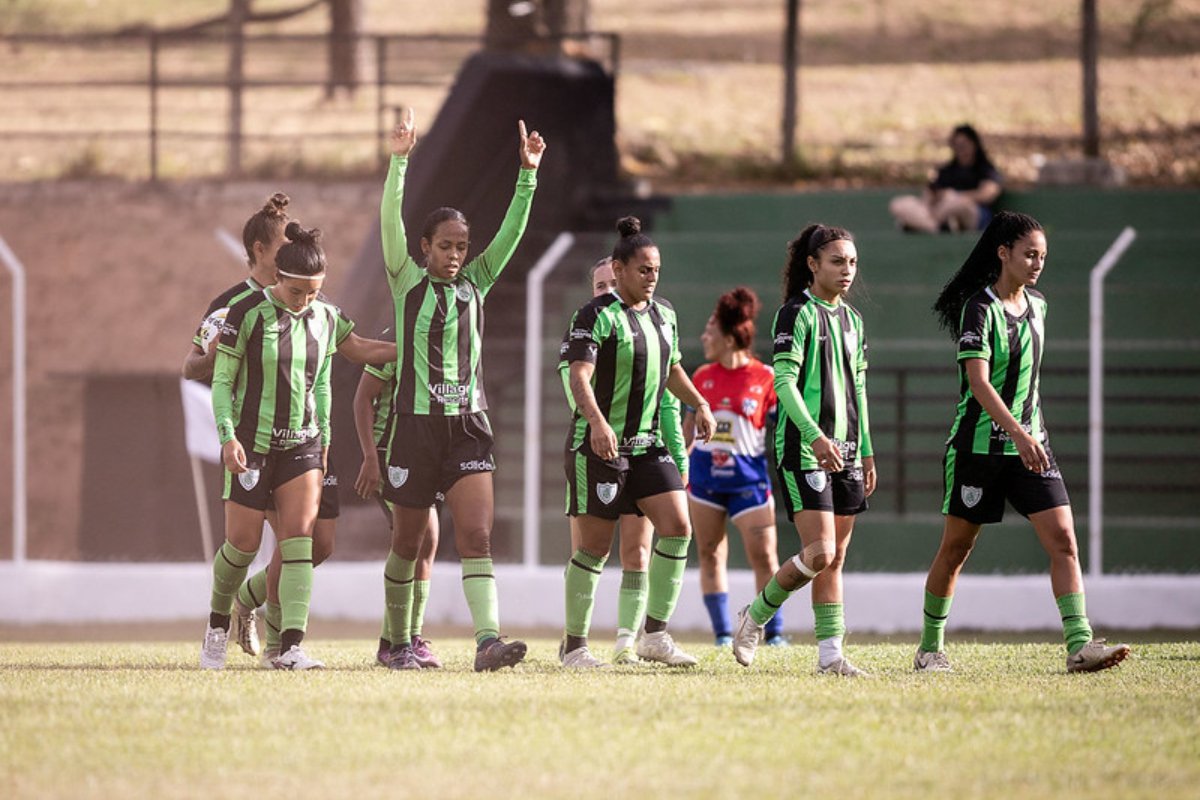 América me jogo do Mineiro Feminino (foto: TA SANTANA / FMF)
