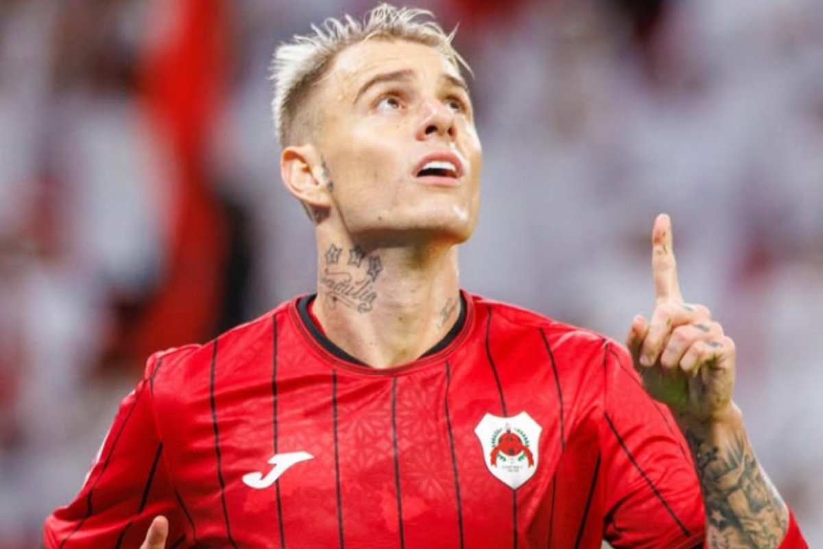 Roger Guedes durante partida (foto: Divulgação/Roger Guedes)