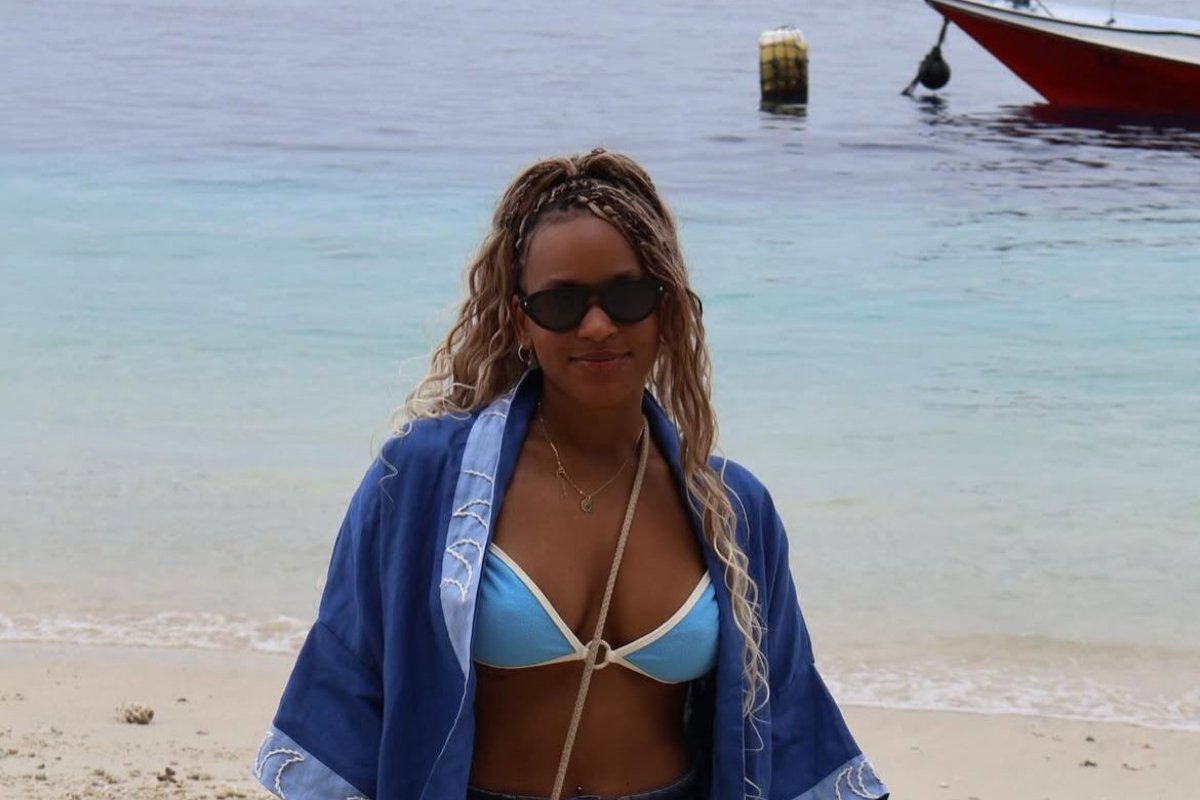 Rebeca Andrade em férias na Tailândia (foto: Reprodução)