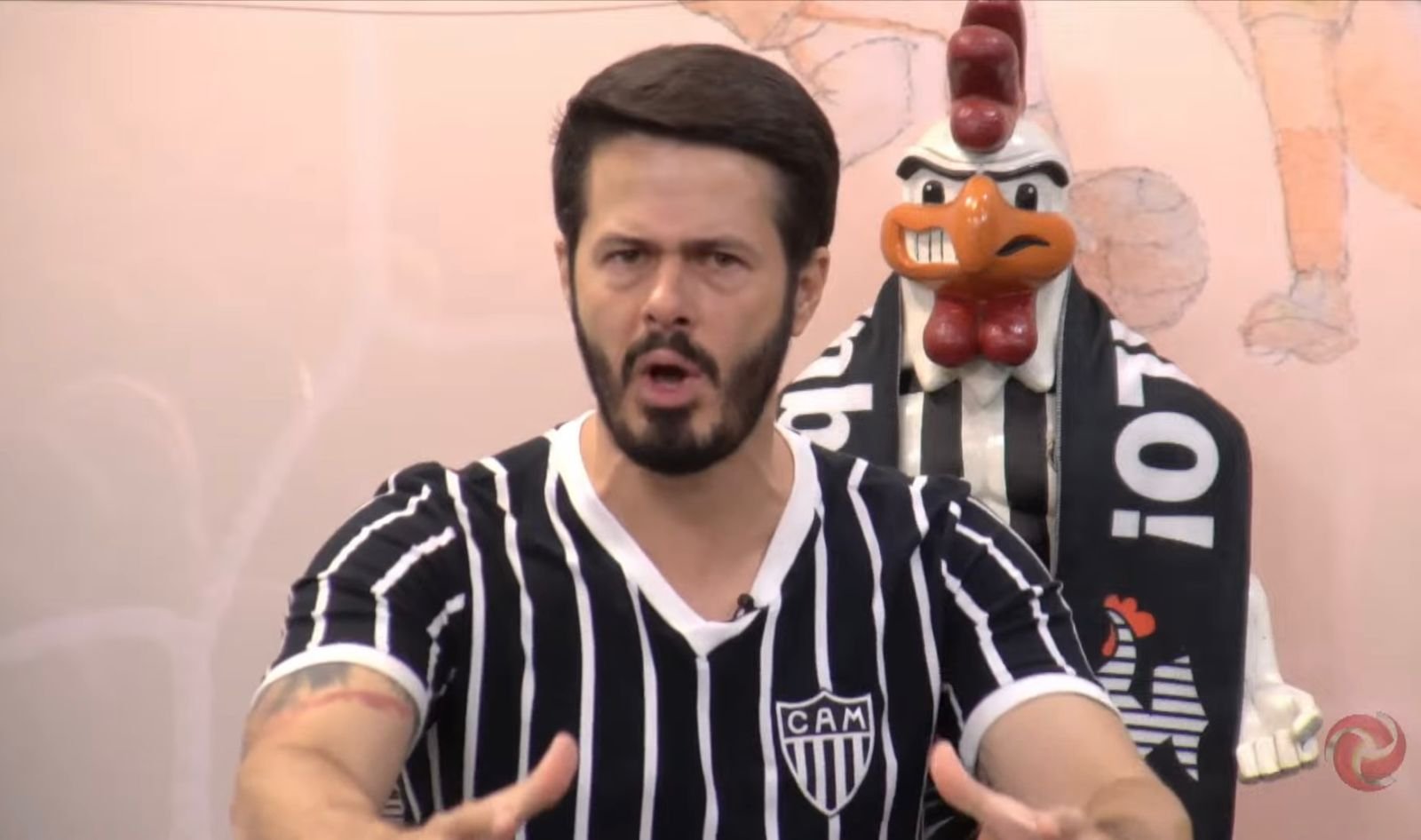 Fael Lima, representante do Atlético no Alterosa Esporte (foto: Reprodução/YouTube/Alterosa Esporte)