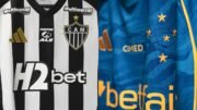 Camisas de Atlético (esquerda) e Cruzeiro (direita) (foto: Pedro Souza/Atlético e Gustavo Aleixo/ Cruzeiro)