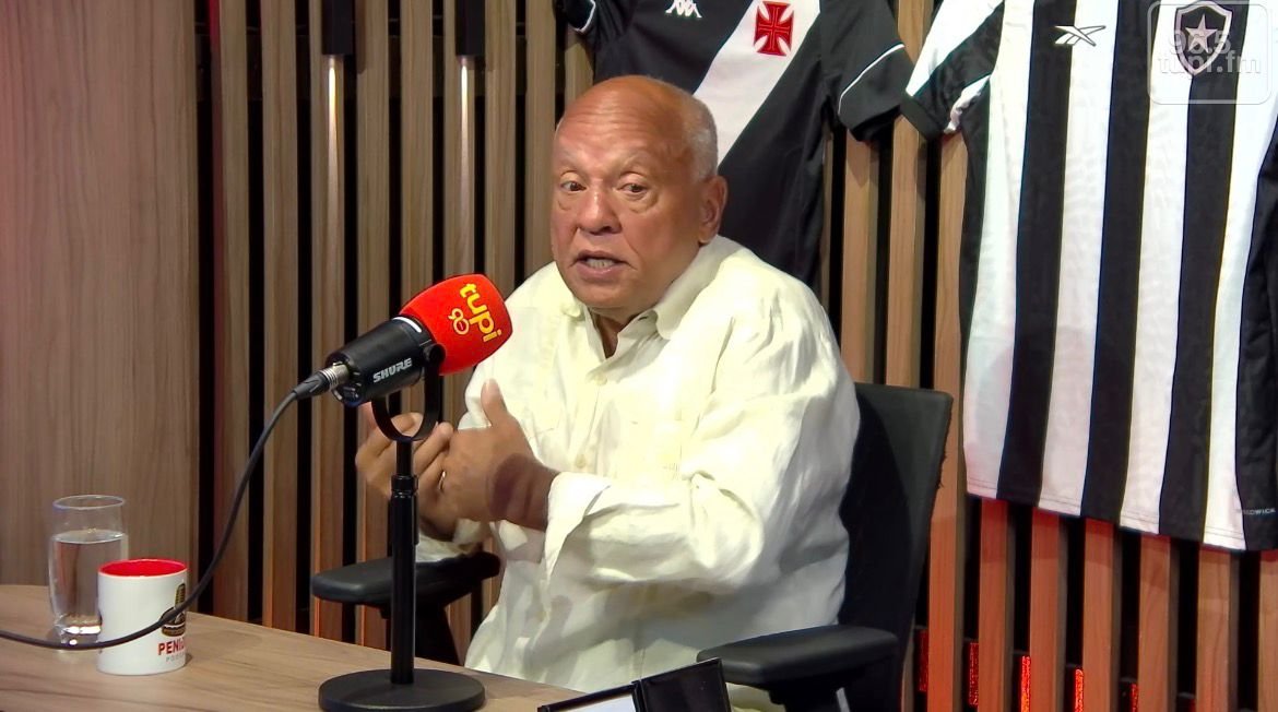 Reinaldo, lenda do Atlético, em programa da Tupi Esportes (foto: Reprodução/YouTube/Tupi Esportes)