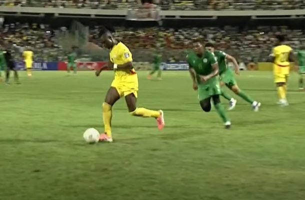 Gana confirmou a sua classificação para o Mundial. Neste domingo, bateu Comores por 1 a 0 (foto: Foto: Reprodução de video/Cazé TV)