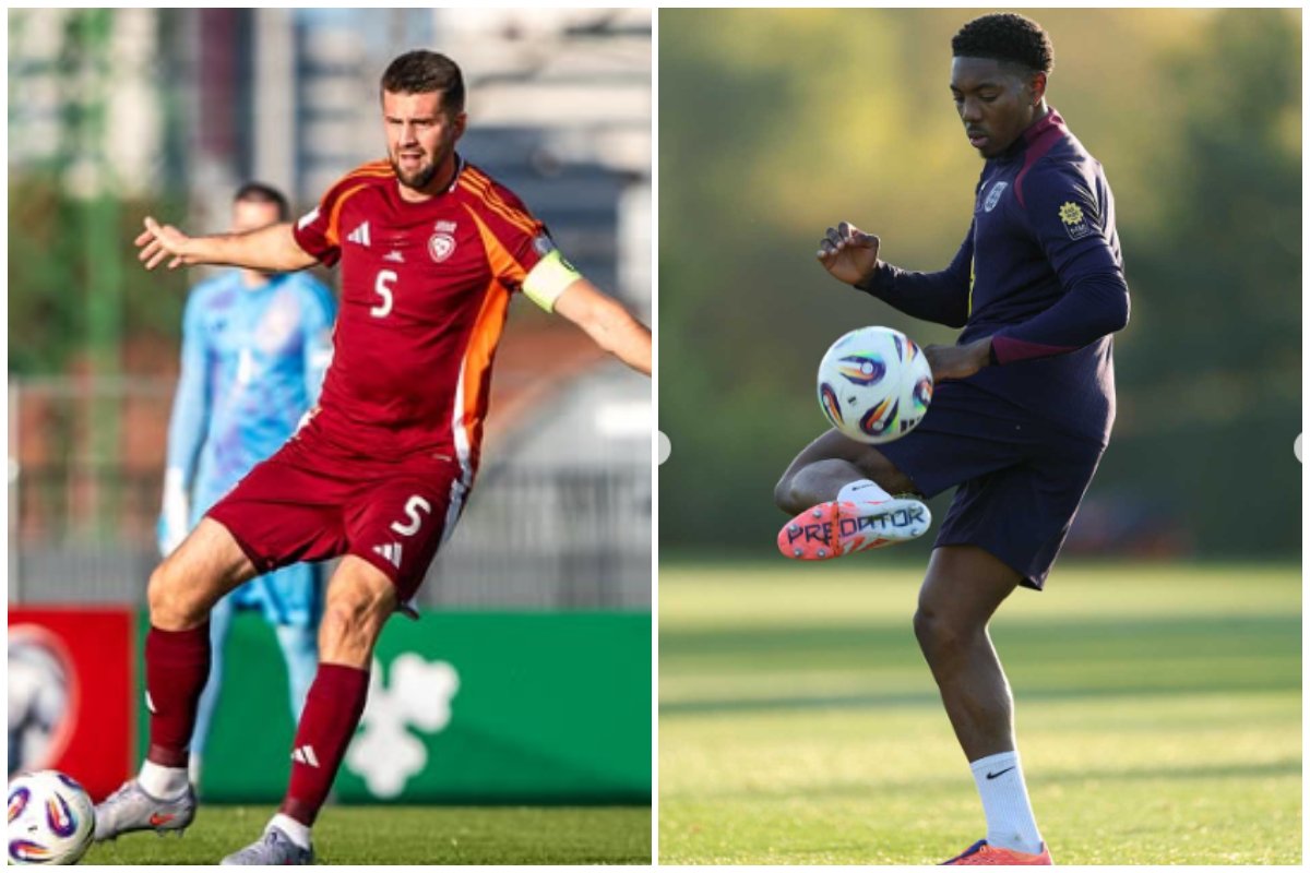 Atletas da Seleção da Letônia e da Inglaterra atuando pelos seus respectivos times (foto: Divulgação/Letônia e Divulgação/Inglaterra)