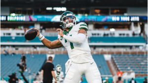 Atleta do New York Jets - Crédito: 