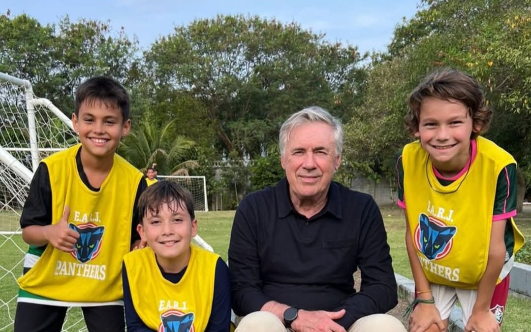 Filho de Thiago Neves e Ancelotti (foto: Reprodução)