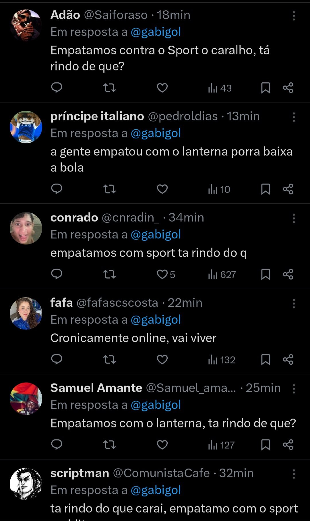 Torcedores do Cruzeiro reagem a postagem de Gabigol