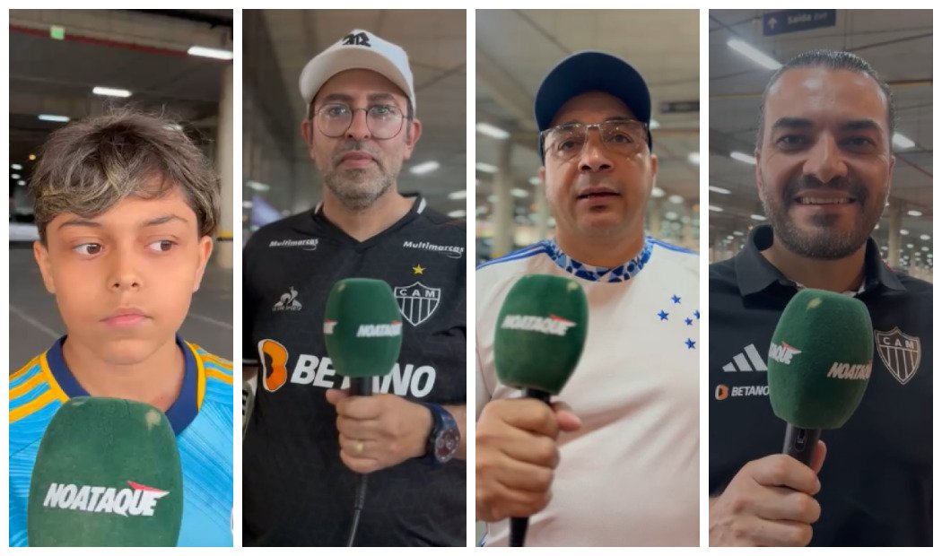 Torcedores de Atlético e Cruzeiro (foto: Ailton do Vale/EM/D.A Press)