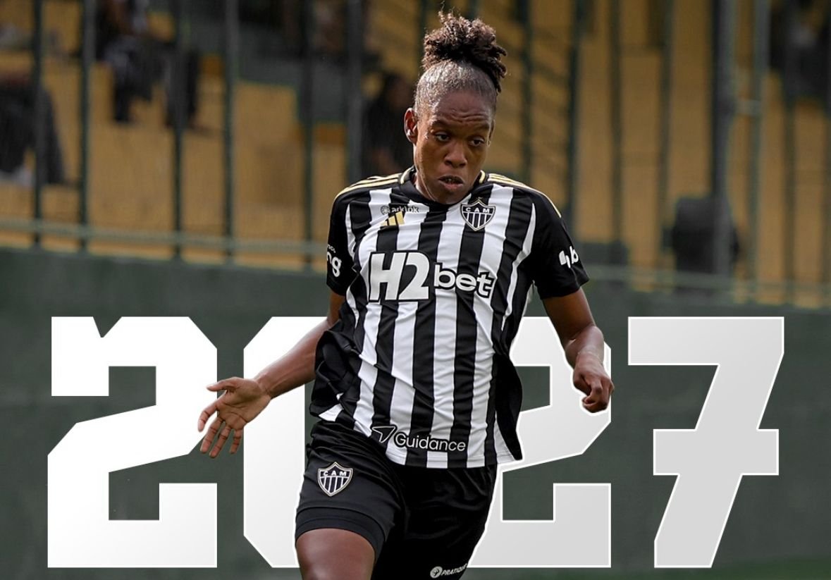 Jogadora do Atlético durante partida (foto: Divulgação/Atlético)