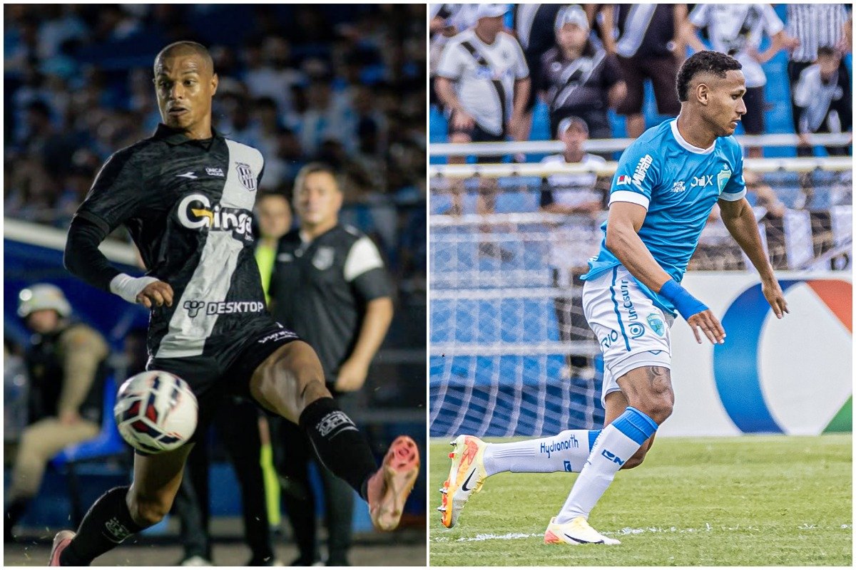 Jogadores da Ponte Preta e do Londrina (foto: Alexandre Henrique/Especial PontePress e Rafael Martins/Rafael.fma)