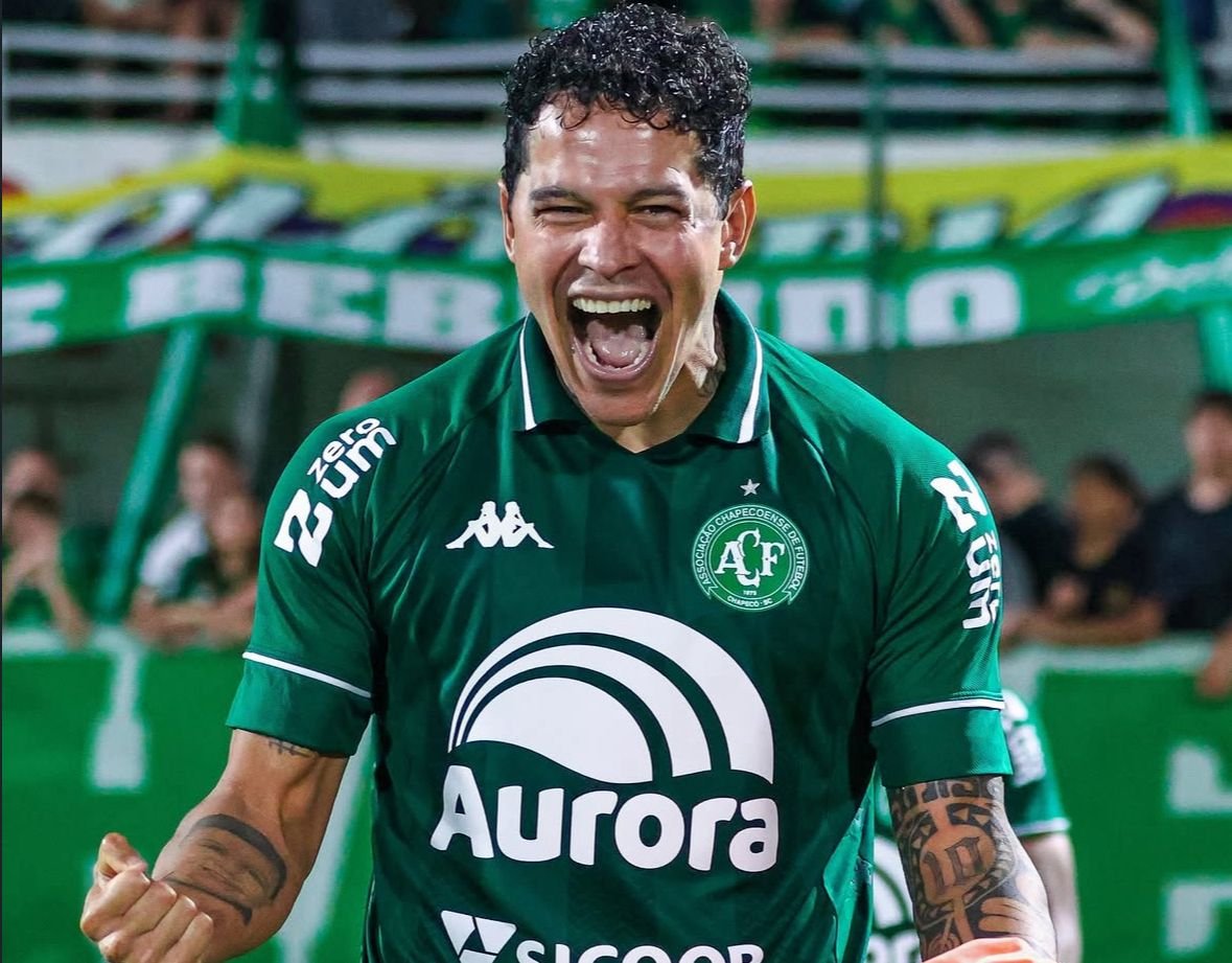 Giovanni Augusto durante partida da Chapecoense (foto: Rafael Bressan/ACF)
