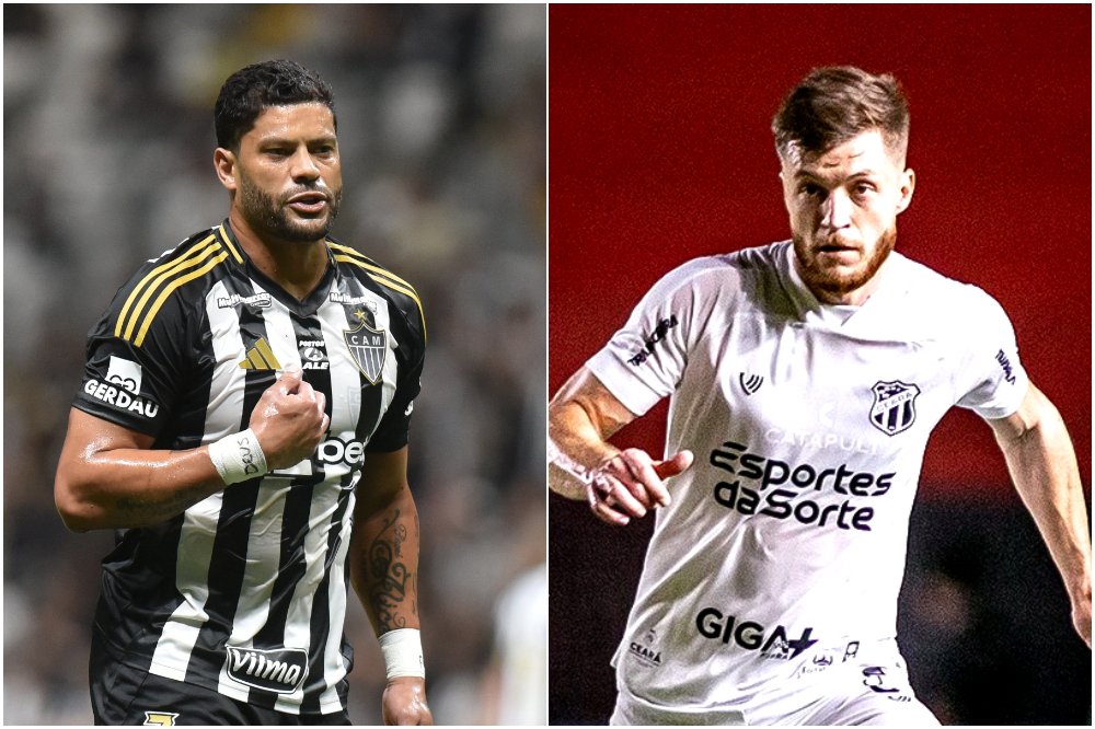 Atlético medirá forças com o Ceará na Arena MRV, pela 30ª rodada do Campeonato Brasileiro (foto: Montagem com imagens de Ramon Lisboa/EM/D.A. Press e Gabriel Silva/Ceará)