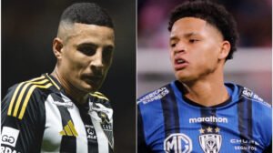 Guilherme Arana e Patrick Mercado se reencontram em Atlético x Del Valle - Crédito: 