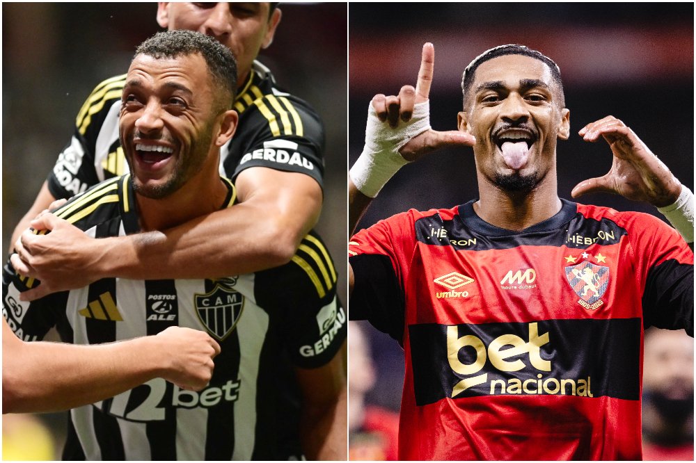 Atlético e Sport medirão forças na Arena MRV, em Belo Horizonte, pelo Campeonato Brasileiro (foto: Montagem com imagens de Leandro Couri/EM/D.A. Press)