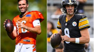 Atletas do Cincinnati Bengals e Pittsburgh Steelers  - Crédito: 