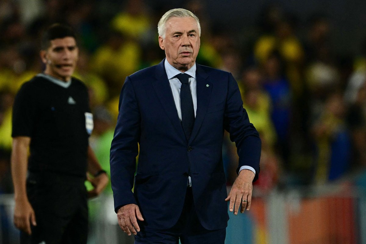 Carlo Ancelotti, técnico da Seleção Brasileira (foto: PABLO PORCIUNCULA/AFP)