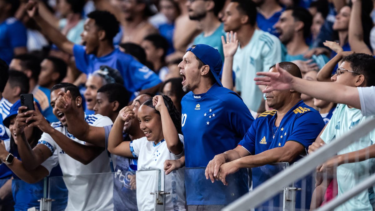 Torcida do Cruzeiro no Mineirão, em Belo Horizonte (foto: Gustavo Aleixo/Cruzeiro)