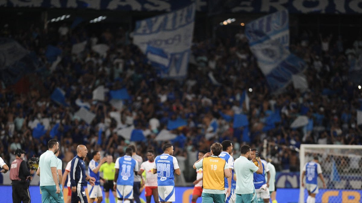 Torcida do Cruzeiro no Mineirão, em Belo Horizonte (foto: Alexandre Guzanshe/EM/D.A. Press)