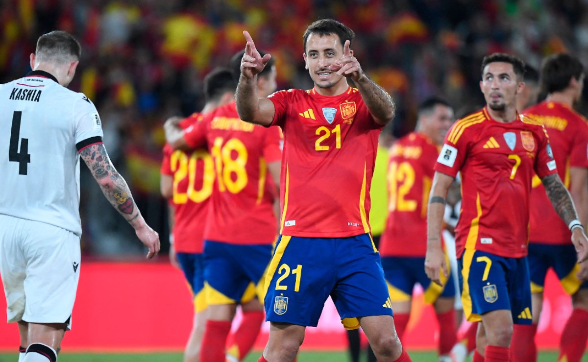 Seleção Espanhola bateu a Geórgia pelas Eliminatórias para a Copa do Mundo (foto: José Jordan/AFP)
