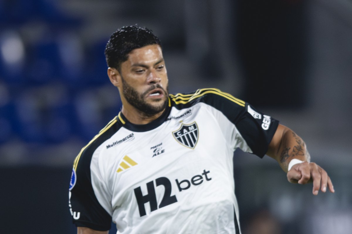 Hulk durante Del Valle x Atlético na Sul-Americana (foto: Pedro Souza/Atlético)