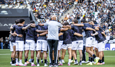 Jogadores do Ceará reunidos (foto: Felipe Santos/Ceará SC)